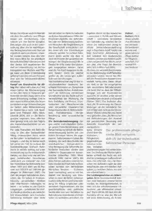 Vorschauseite 2: Persönliche Assistenz - individuell abgestimmte Pflege