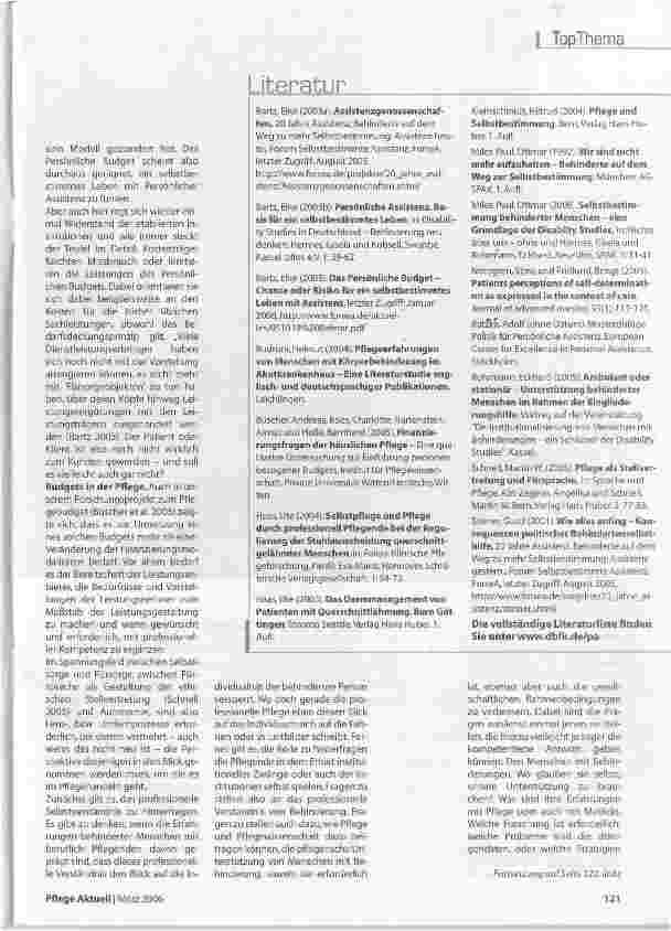 Vorschauseite 4: Persönliche Assistenz - individuell abgestimmte Pflege