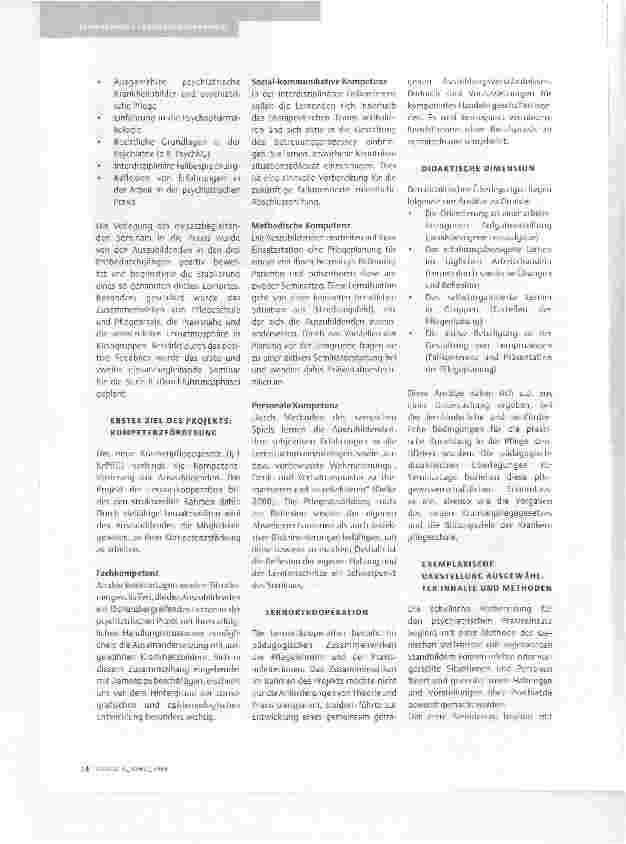 Vorschauseite 2: MODELLPROJEKT IN BERLINEINSATZBEGLEITENDE SEMINARE