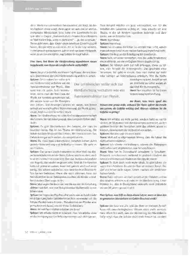 Vorschauseite 2: HIRNFORSCHUNG ODER LERNFORSCHUNG ?