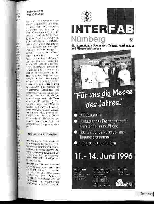 Vorschauseite 4: Geriatrische Rehabilitation - Falschmünze zur Bettenrettung? Zur Situation der geriatrischen Rehabilitation in Deutschland