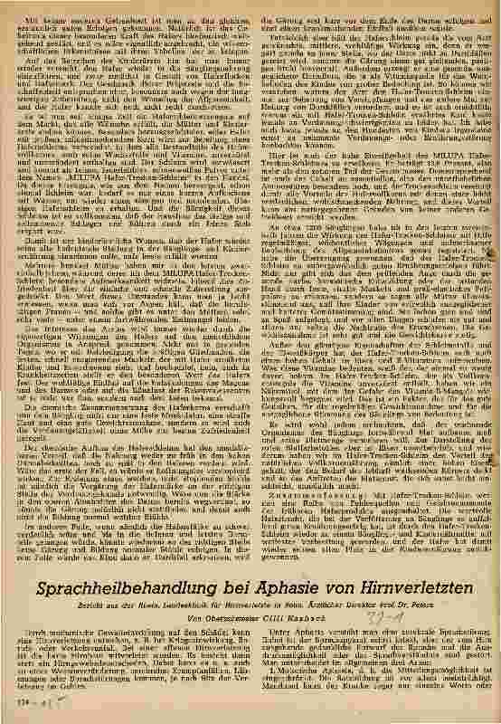 Vorschauseite 1: Sprachheilbehandlung bei Aphasie von Hirnverletzten