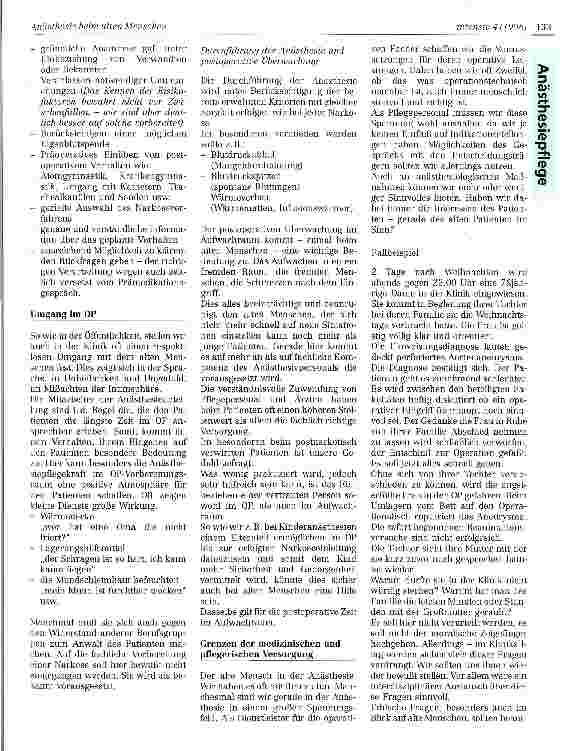 Vorschauseite 3: Anästhesie beim alten Menschen