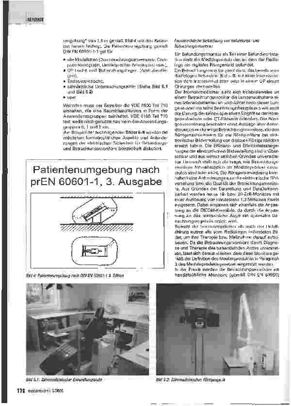 Vorschauseite 5: Bildwiedergabegeräte: Medizinproduktegesetz und Röntgenverordnung