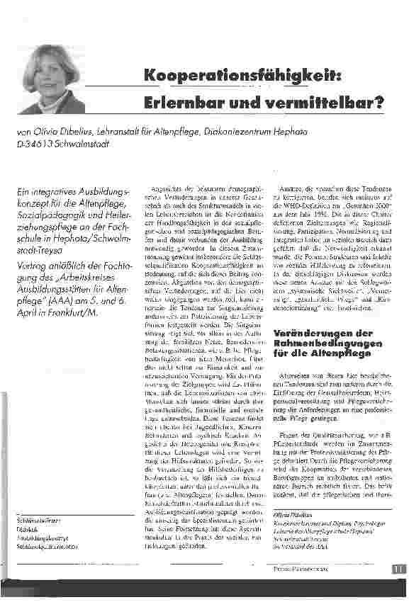 Vorschauseite 1: Kooperationsfähigkeit: Erlernbar und vermittelbar?
