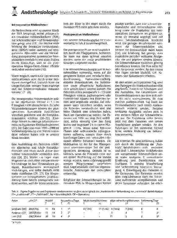 Vorschauseite 3: Fast-track-Rehabilitation am Beispiel der Kolonchirurgie