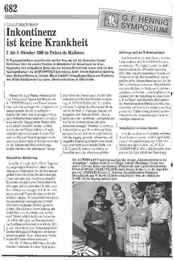 Vorschauseite 1: Inkontinenz ist keine Krankheit