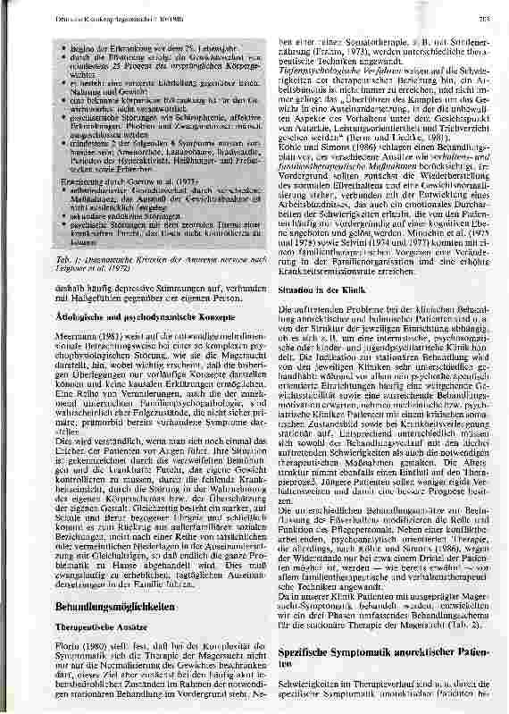 Vorschauseite 2: Magersucht und Eßsucht Alltagsschwierigkeiten bei der Betreuung von anorektischen und bulimischen Patienten