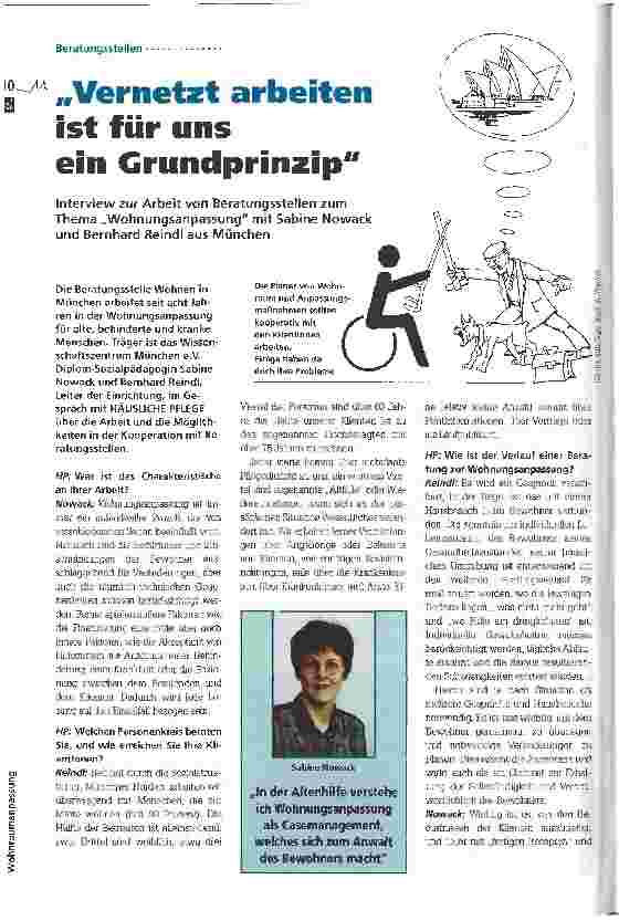 Vorschauseite 1: Vernetzt arbeiten ist für uns ein Grundprinzip