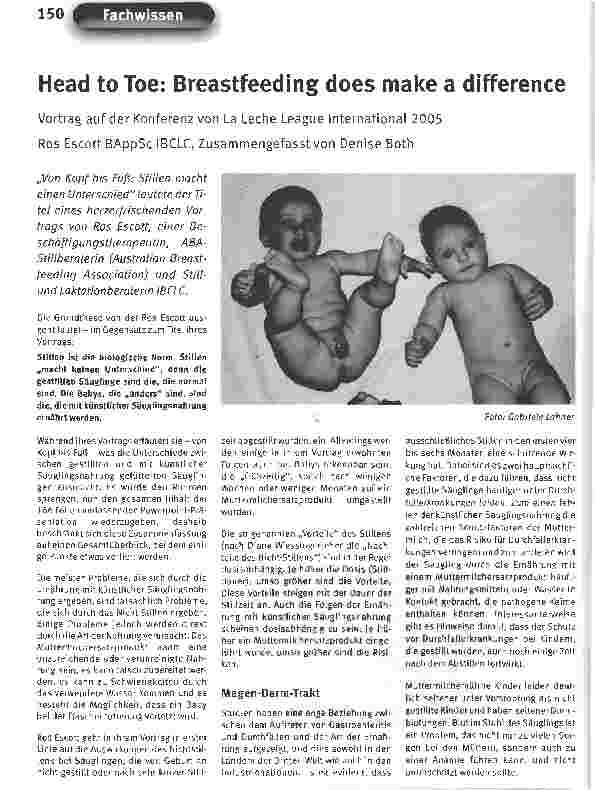 Vorschauseite 1: Head to Toe: Breastfeeding does make a difference