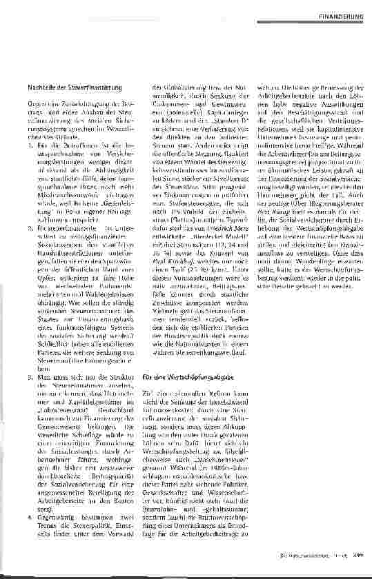 Vorschauseite 2: Steuerstatt Beitragsfinanzierung: Nein Danke!