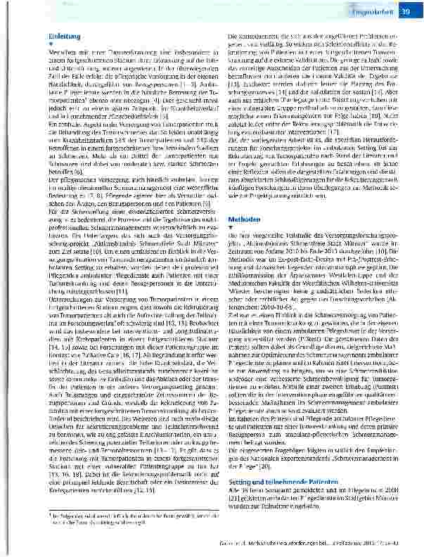 Vorschauseite 2: Methodische Herausforderungen bei der Rekrutierung vulnerabler Patienten