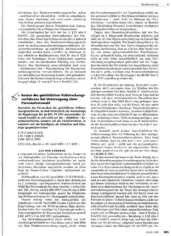Vorschauseite 3: Kostentragungspflicht für einen Anwalt im Beschwerdeverfahren