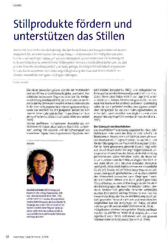 Vorschauseite 1: Stillprodukte fördern und unterstützen das Stillen
