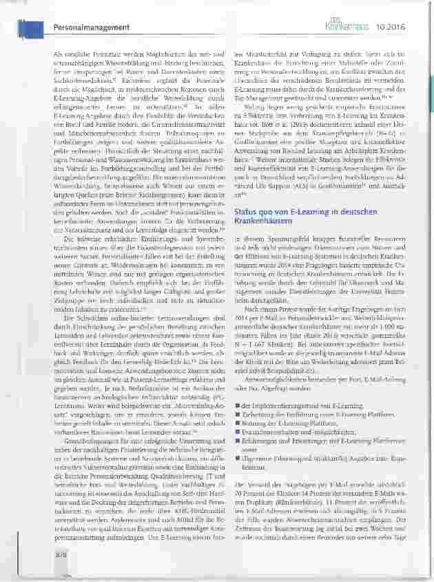 Vorschauseite 2: Wissensmanagement und Personalentwicklung durch E-Learning in deutschen Krankenhäusern