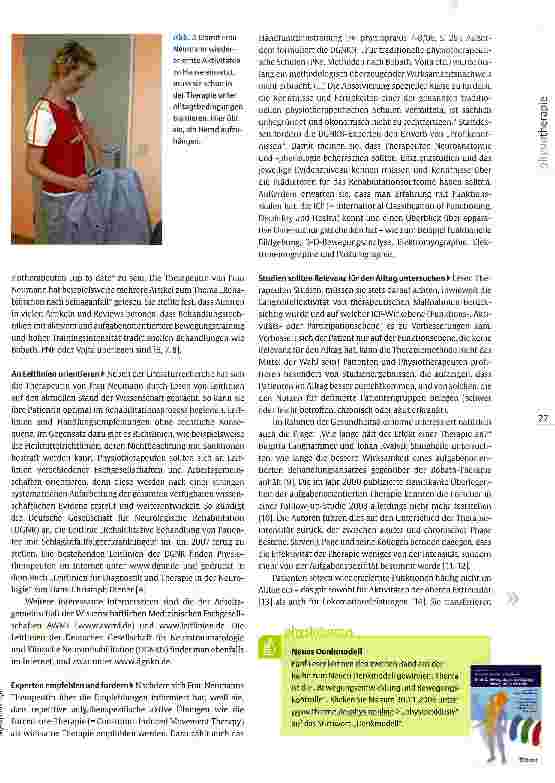 Vorschauseite 2: Greifen, halten und manipulierenGestörte Hand-Arm-Funktion nach Schlaganfall