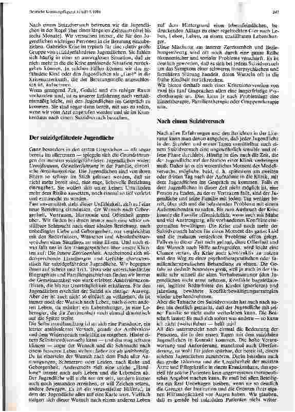 Vorschauseite 4: So kann ich nicht (weiter)leben Erfahrungen aus der Arbeit mit suizidgefährdeten Kindern und Jugendlichen