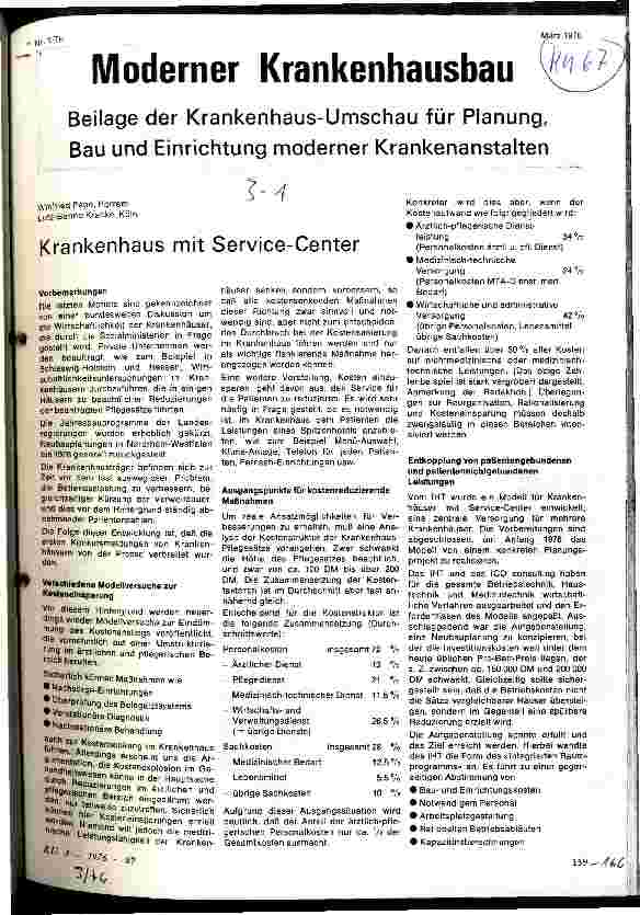 Vorschauseite 1: Krankenhaus mit Service-Center