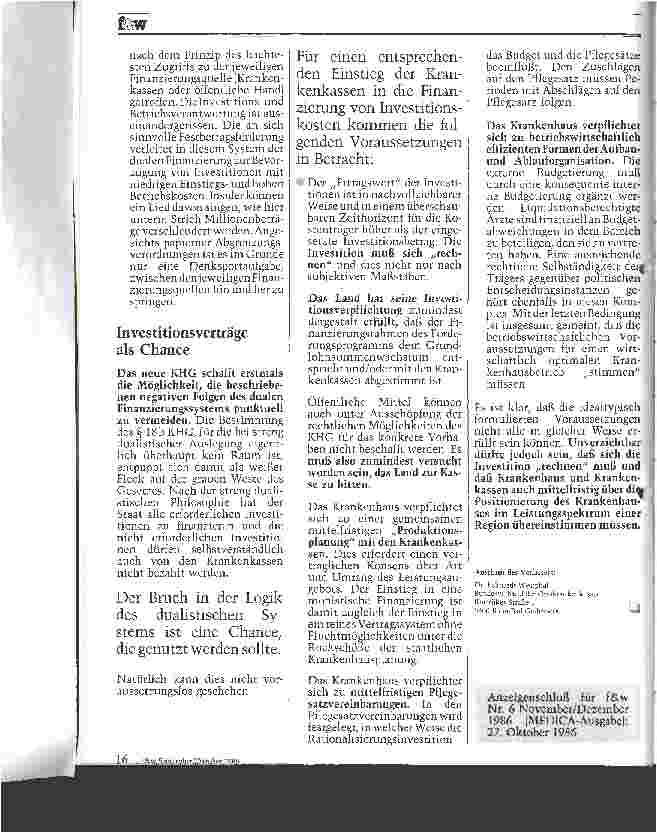 Vorschauseite 2: Die Finanzierung von Rationalisierungsmaßnahmen Krankenhäuser als Bestandteil der öffentlichen Daseinsvorsorge