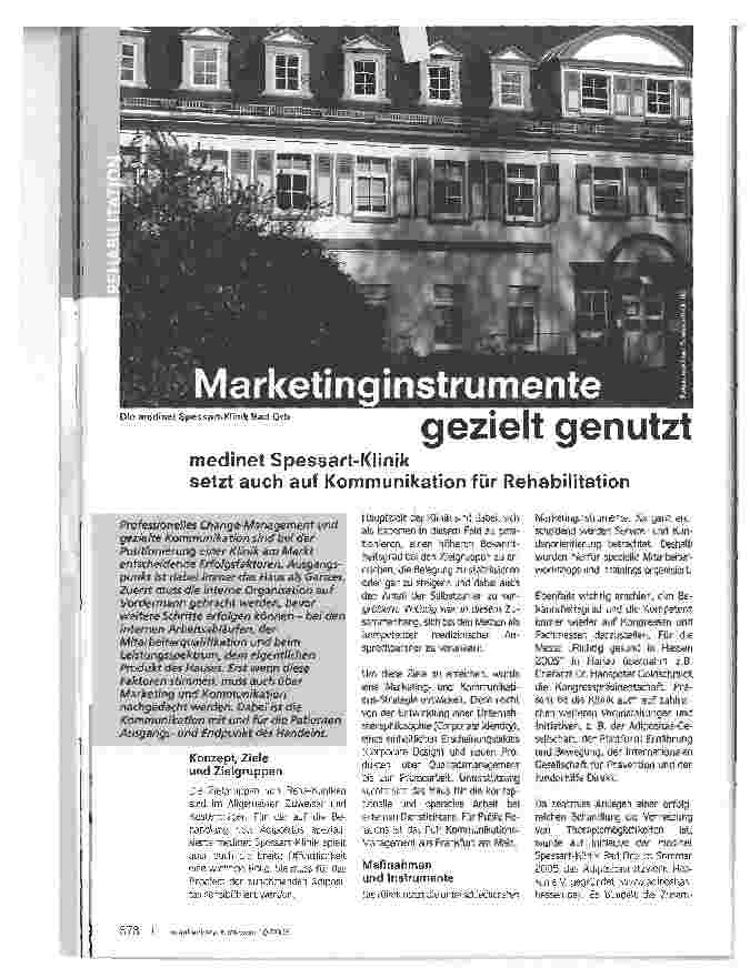 Vorschauseite 1: Markinginstrumente gezielt genutzt