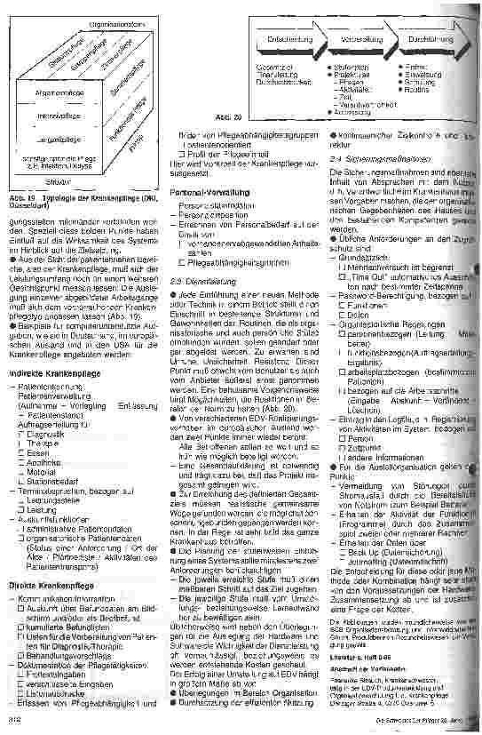 Vorschauseite 3: Elektronische Datenverarbeitung in der Krankenpflege 7. Folge: Der Schritt von der Bedarfserkennung zur Bedarfsdeckung Teil 2