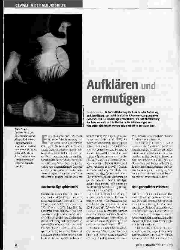 Vorschauseite 1: Aufklären und ermutigen