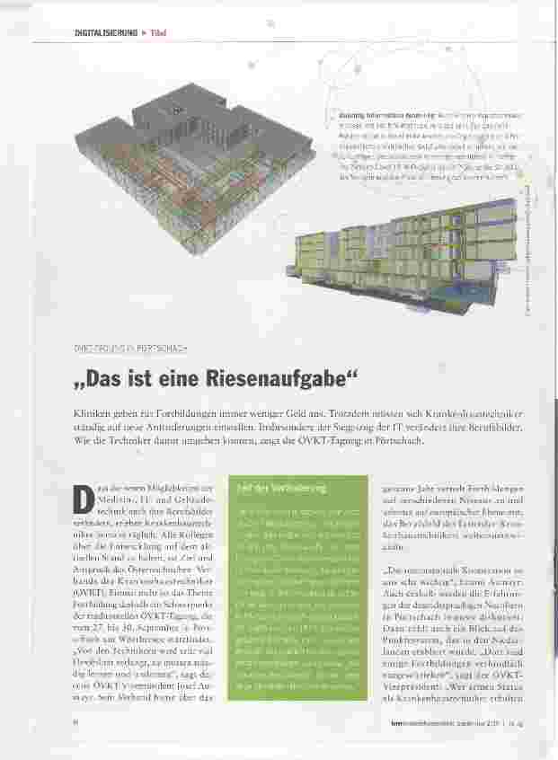 Vorschauseite 1: Das ist eine Riesenaufgabe