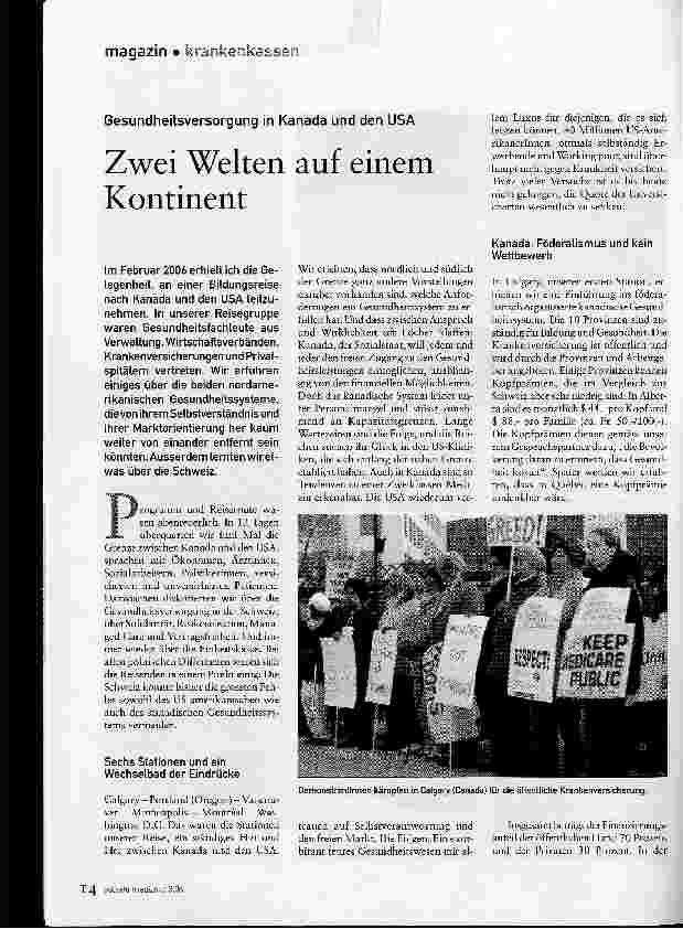Vorschauseite 1: Zwei Welten auf einem Kontinent