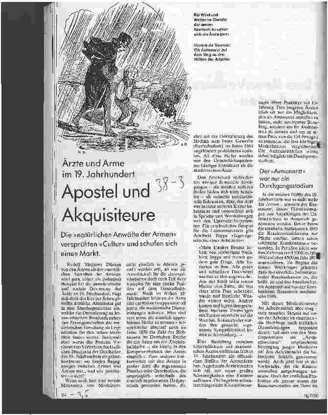 Vorschauseite 1: Apostel und Akquisiteure Ärzte und Arme im 19. Jahrhundert