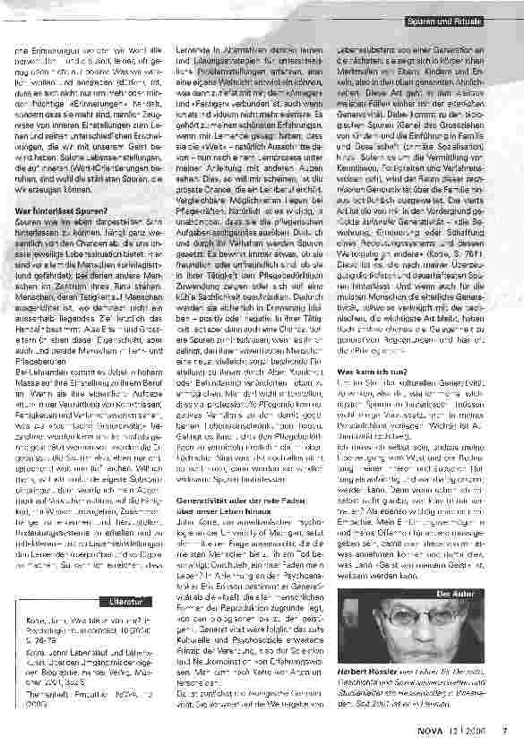 Vorschauseite 2: Spuren hinterlassen - ein menschliches Bedürfnis