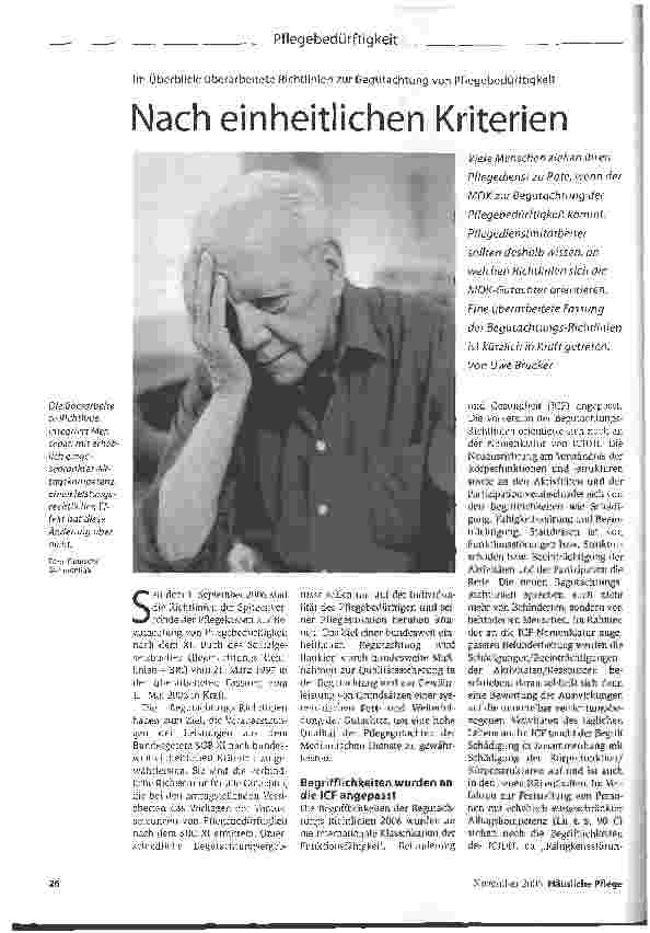 Vorschauseite 1: Nach einheitlichen Kriterien