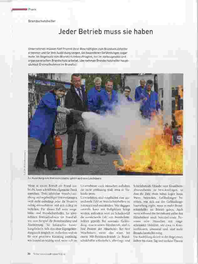 Vorschauseite 1: Jeder Betrieb muss sie haben