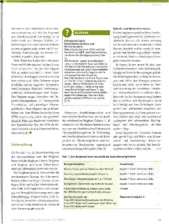 Vorschauseite 2: Hypermobilität der Gelenke