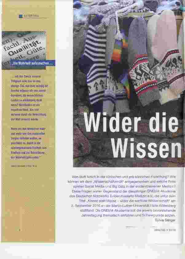 Vorschauseite 1: Wider die wertlose Wissenschaft