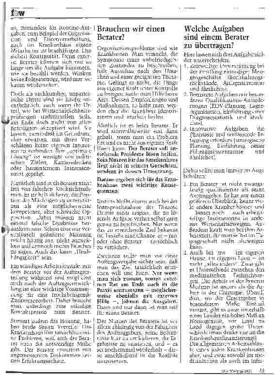 Vorschauseite 2: Was ist bei der Arbeit mit Beratern zu beachten?