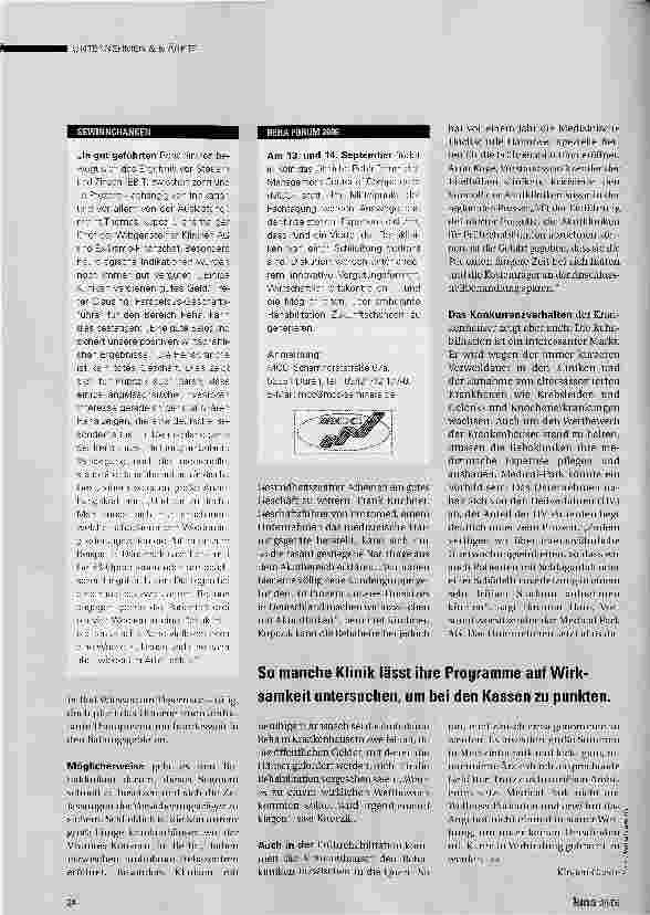 Vorschauseite 5: Rehakliniken: LAUFEN LERNEN