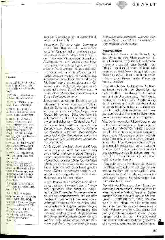 Vorschauseite 5: Stress und Gewalt in der Pflege