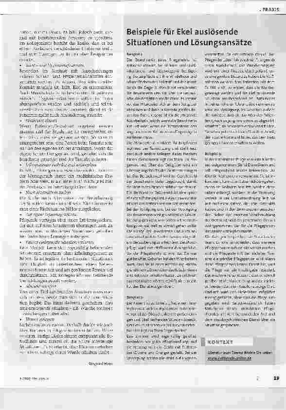 Vorschauseite 2: Berührungsängste in der PflegeSo können Sie sich schützen