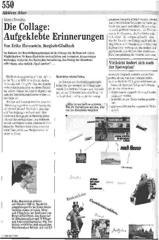 Vorschauseite 1: Die Collage: Aufgeklebte Erinnerungen