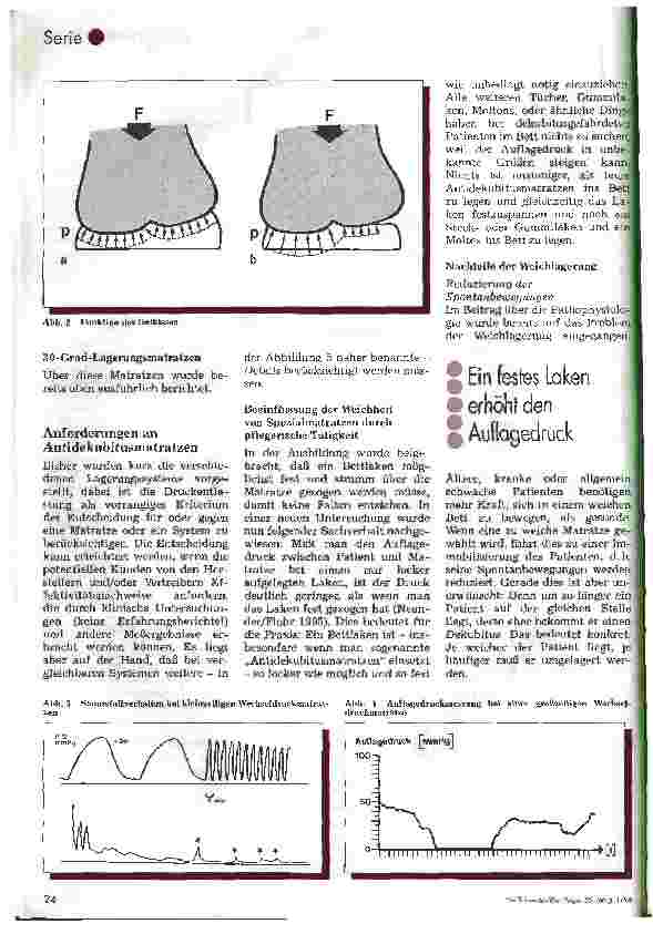 Vorschauseite 3: Aktuelle Therapieformen des Dekubitus 3. Folge: Konkrete Prophylaxemöglichkeiten