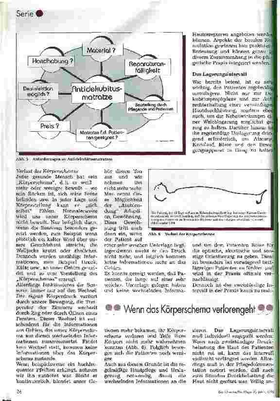 Vorschauseite 4: Aktuelle Therapieformen des Dekubitus 3. Folge: Konkrete Prophylaxemöglichkeiten