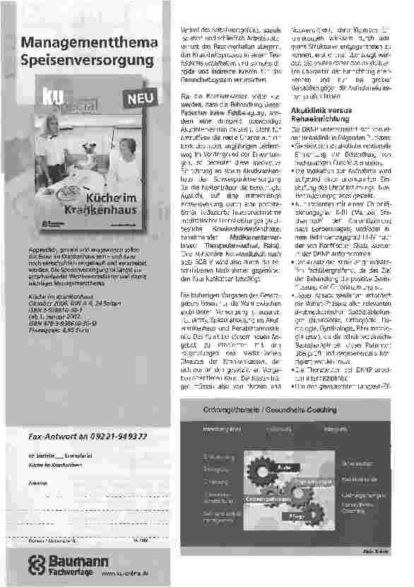 Vorschauseite 3: Freischwimmen oder Untergehen - Ist integrative Medizin im Akutkrankenhaus DRG-kompatibel