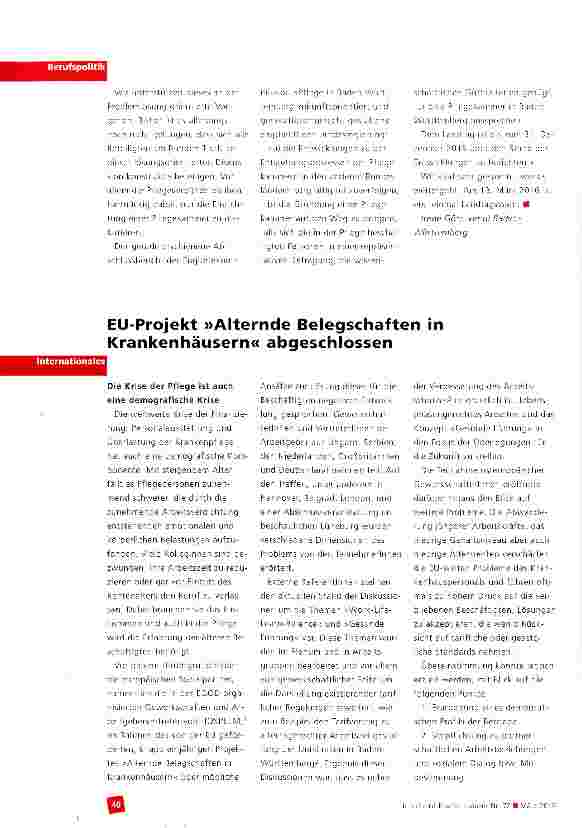 Vorschauseite 3: Pflegekammern - ein Überblick Teil 3 Infos aus den einzelnen Bundesländern