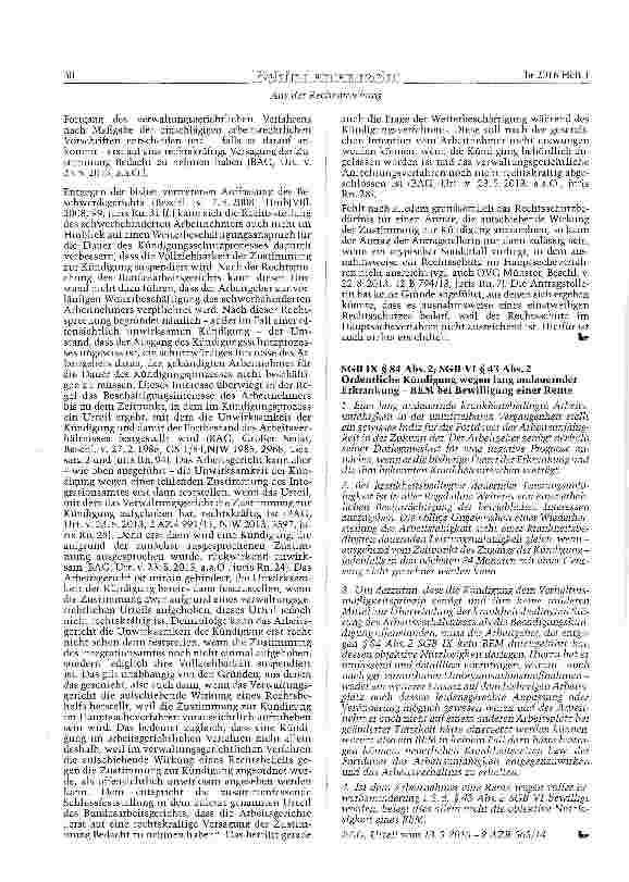 Vorschauseite 3: Rechtsbehelf gegen Zustimmungsbescheid des Integrationsamts Antrag auf aufschiebende Wirkung fehlendes Rechtsschutzbedürfnis