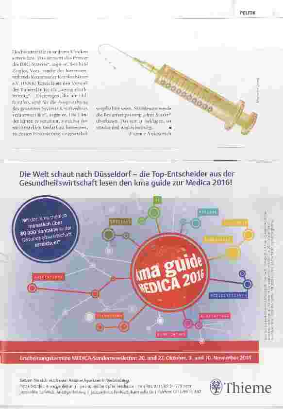 Vorschauseite 4: Keine Extraspritze für Unikliniken