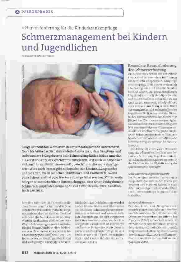 Vorschauseite 1: Schmerzmanagement bei Kindern und Jugendlichen