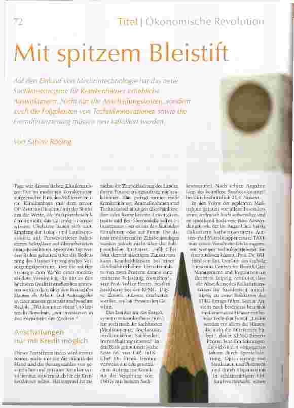 Vorschauseite 1: Titel 1 Ökonomische Revolution Mit spitzem Bleistift