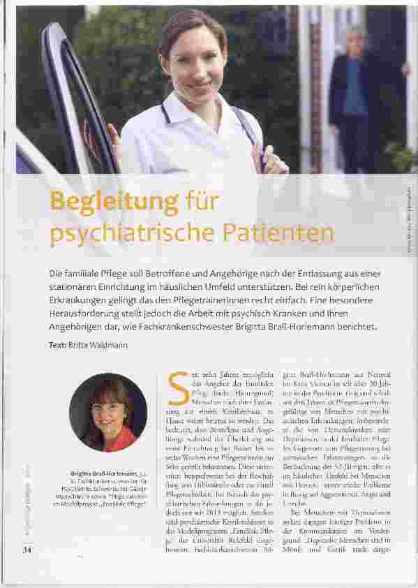 Vorschauseite 1: Begleitung für psychiatrische Patienten