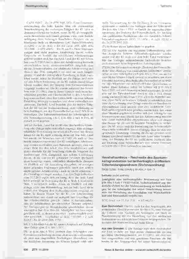 Vorschauseite 4: Stufenzuordnung nach TV-L; bei anderem Arbeitgeber erworbene Berufserfahrung