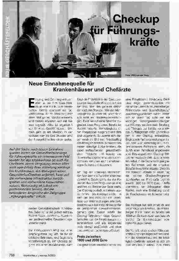 Vorschauseite 1: Checkup für Führungskräfte